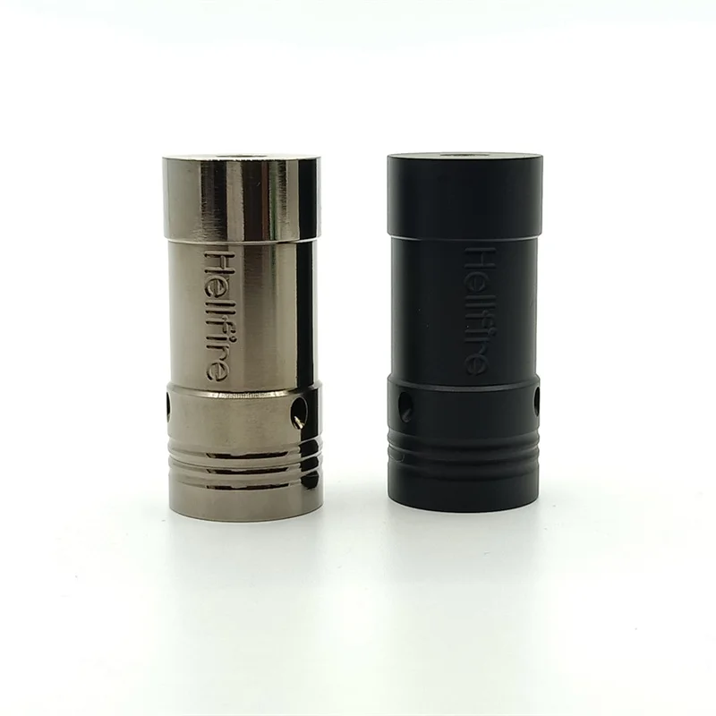 Cigarro eletrônico hellfire v6 mod mecânico 22mm diâmetro caber único 18350 bateria para 510 fio rda rdta atomizador vape