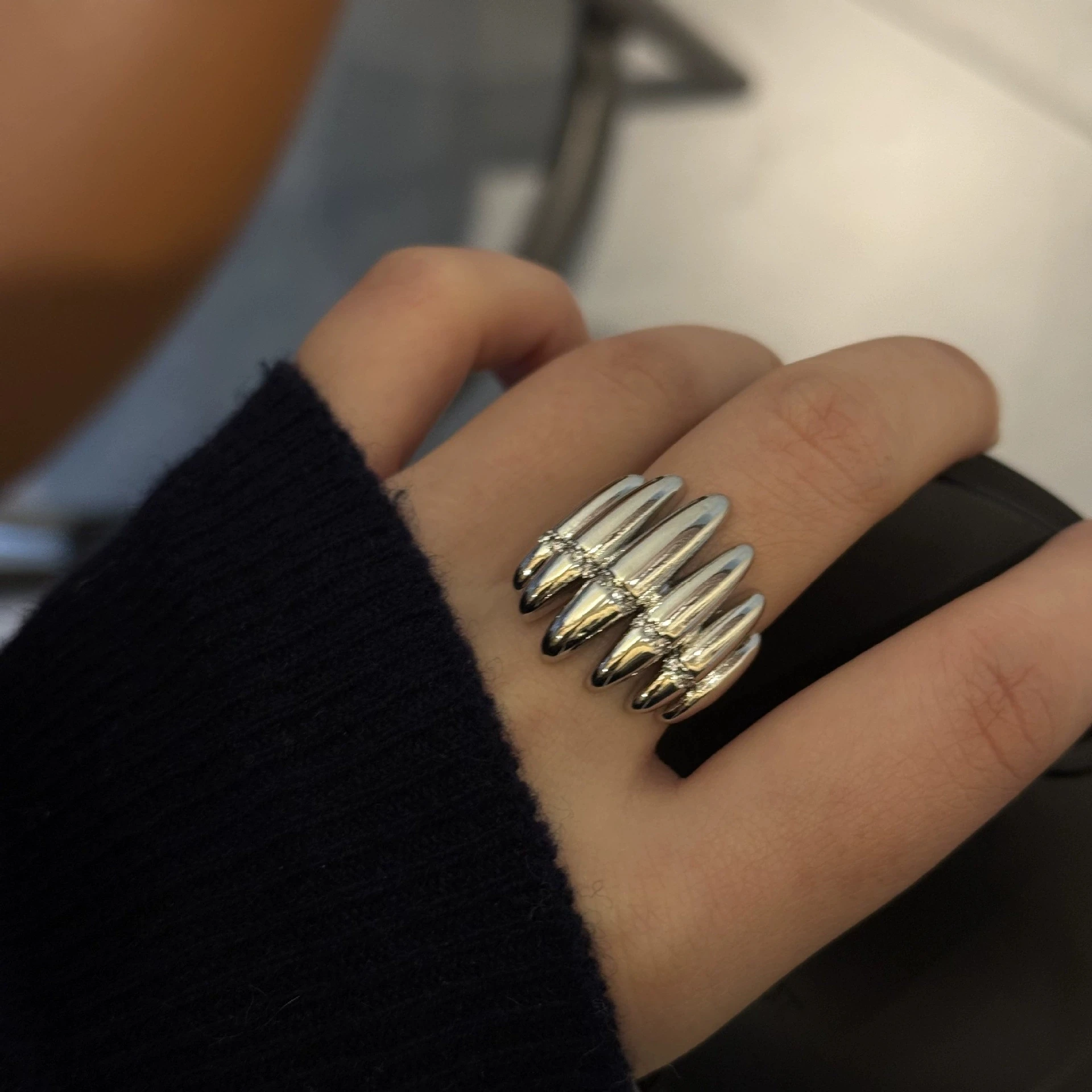 Geometric Flower Zircon Adjustable Rings For Women Lady Hiphop Punk Fashion New Jewelry Gift Party кольцо женское