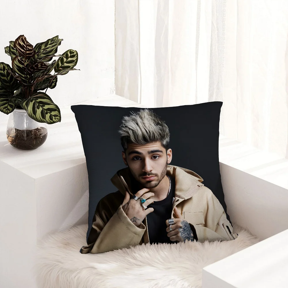 

Z-Zayn M-Malik Singer Pillow Case Plush Fabric Soft Pillowcase Double Sided Print Sofa Cushion Cover Throw Pillow Cover