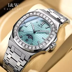 Montres Hommes Carnival Men's Mechanical Watch Brand Luxury Automatic Watches NH35 Movement Waterproof for Men 2024 Reloj Hombre