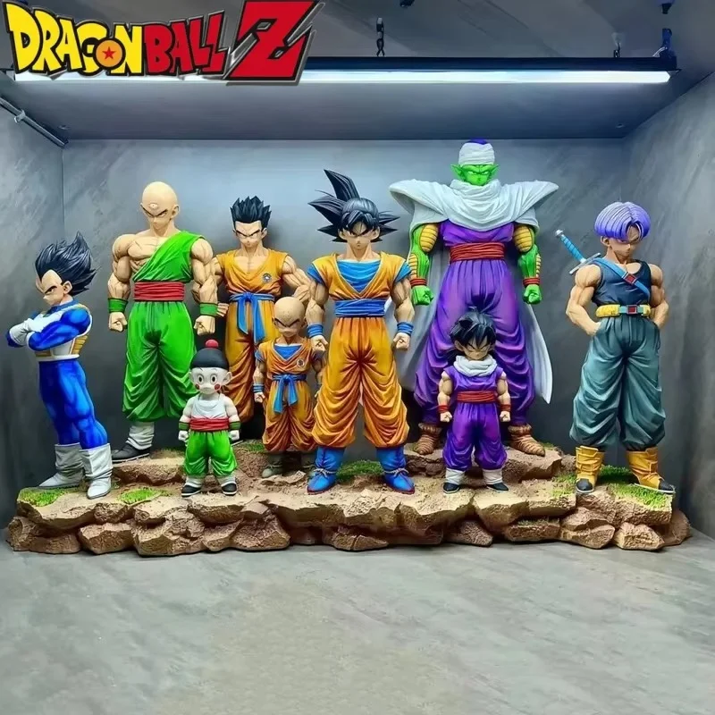 9szt Dragon Ball Z Figurki Infinite Z Warrior Set GK Goku Gohan Vegeta Piccolo Torankusu Modna zabawka Model Statuetka Dekoracja Prezent