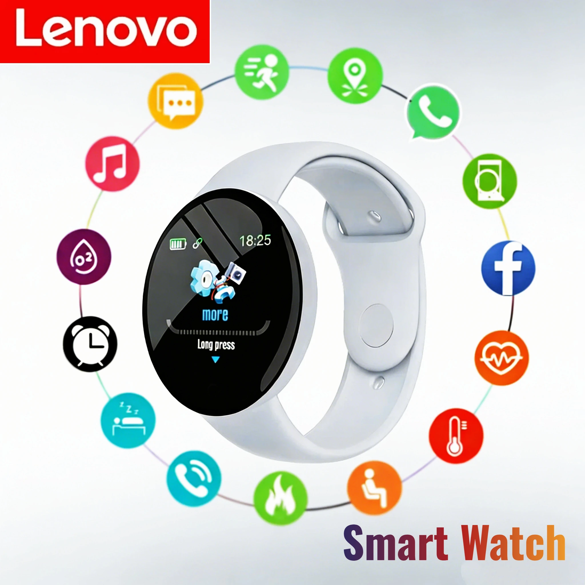 

Смарт-часы Lenovo, многофункциональные часы с Bluetooth, шагомер для тренировок, мониторинг сна, мониторинг сердечного ритма, для мужчин и женщин, спортивные умные часы на запястье