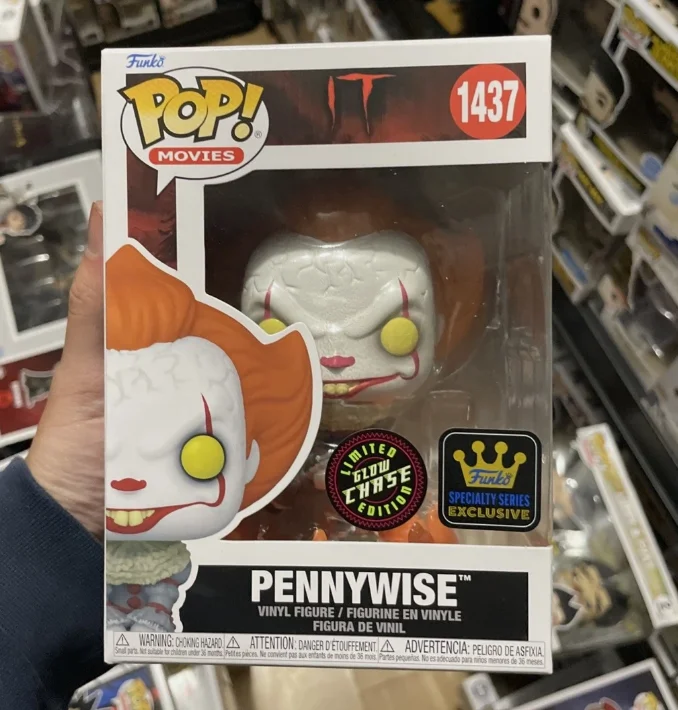 IT - Pennywise # 1437 con peluca # Figuras de Vinilo 474, Muñecos de Juguete