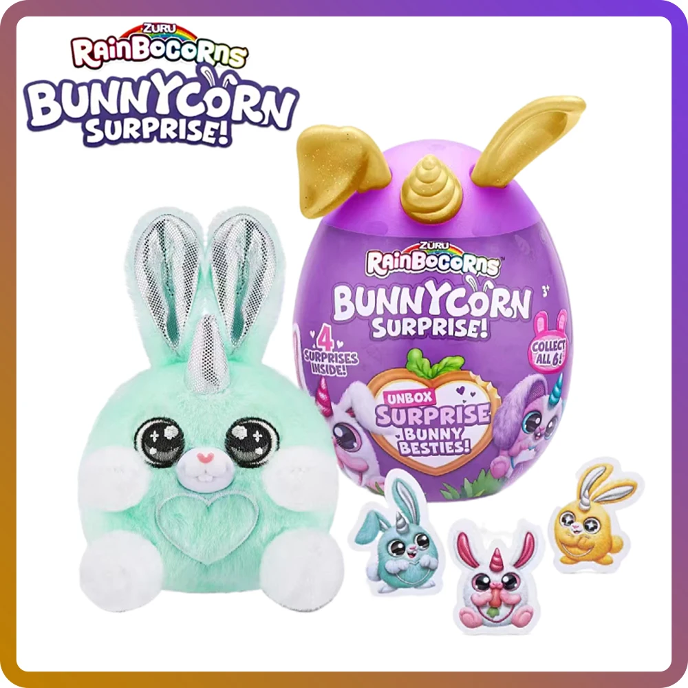 Zuru Rainbocorns مفاجأة Bunnycorn مفاجأة سر الأصلي زورو ألعاب من القطيفة الماركات الصغيرة لعبة لطيف هدية للأطفال القط اللعب #2