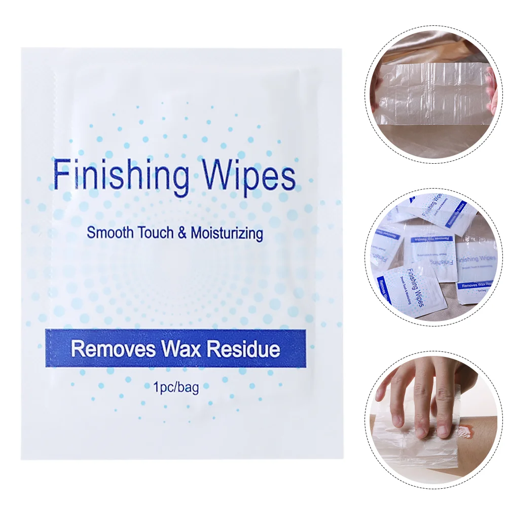 20 Pcs Cleansing Wipes Hair Removal Wax Cleaning Oil Pack After Waxing Finishing For Removing Transparent Women Body Miss