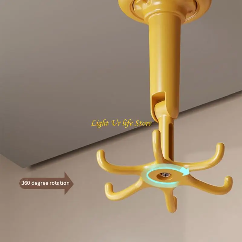 

63HA 2Pcs Kitchen Utensil Holder Space Saving Wall Hook Suction Cup Rotating Hook Home Organizers Spatula Hanger Enduring