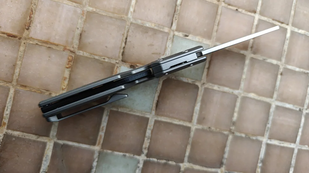 JUFULE M390 Winterpudding مطحون التيتانيوم مقبض محامل السيراميك جيب EDC أداة الصيد التخييم الصيد قلم رصاص سكين للفرد