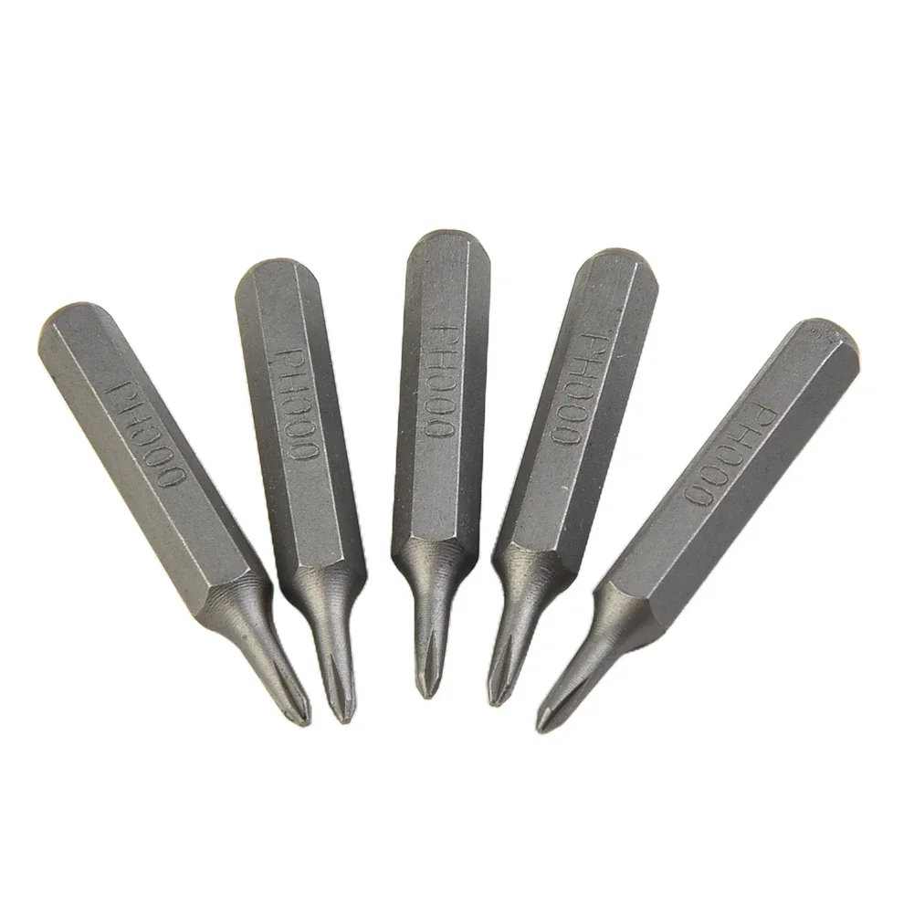 Bits Screwdriver Hex PH0 PH00 Parts Replacement Cross H4x28mm Handworking PH000 PH0000 PH1 PH2 4mm Accessories