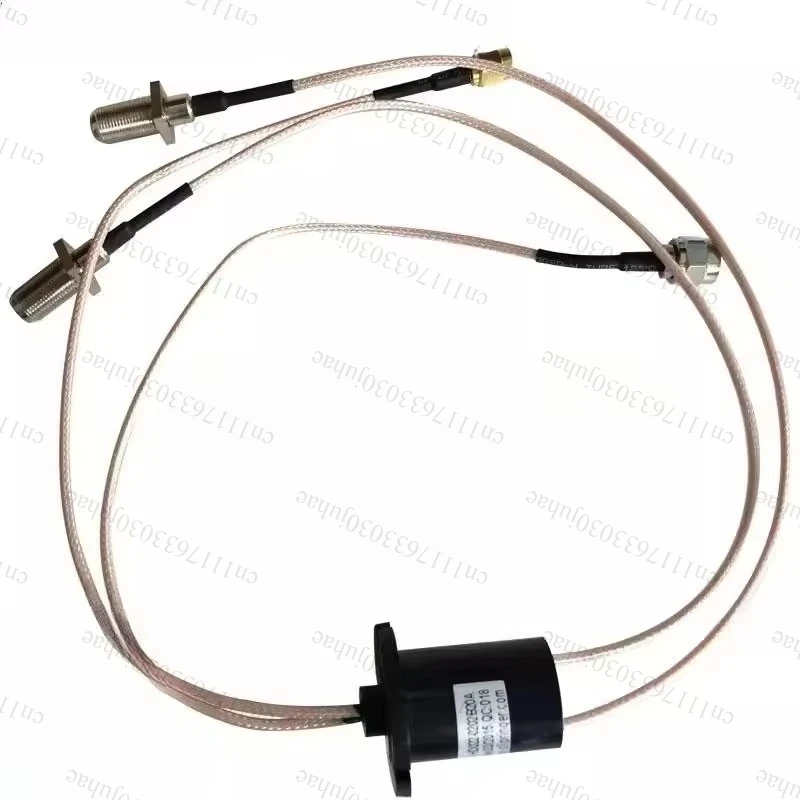 Multi channel hybrid conductive ring vehicle mounted shipborne antenna radar video signal transmission