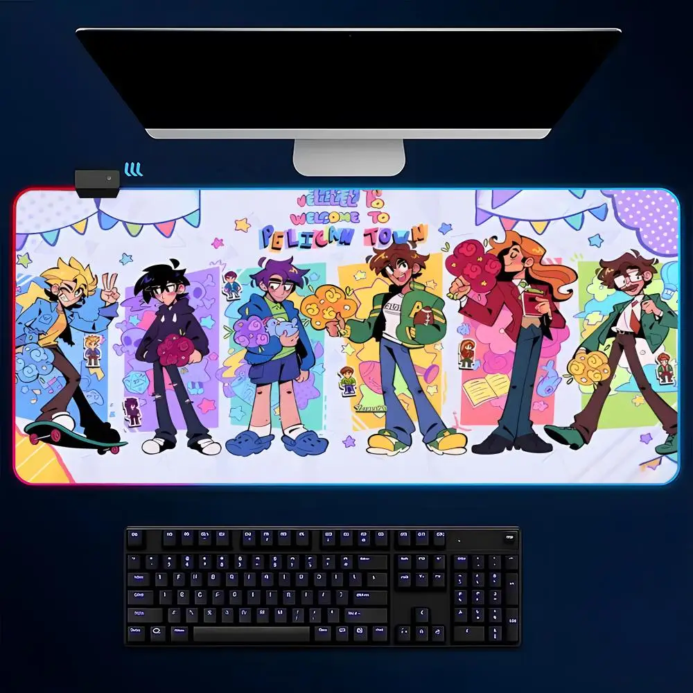 Stardew Valley Cozy Game Mouse Pad Mousepad Large Gaming LockEdge Thickened Computer Keyboard Table Desk Mat