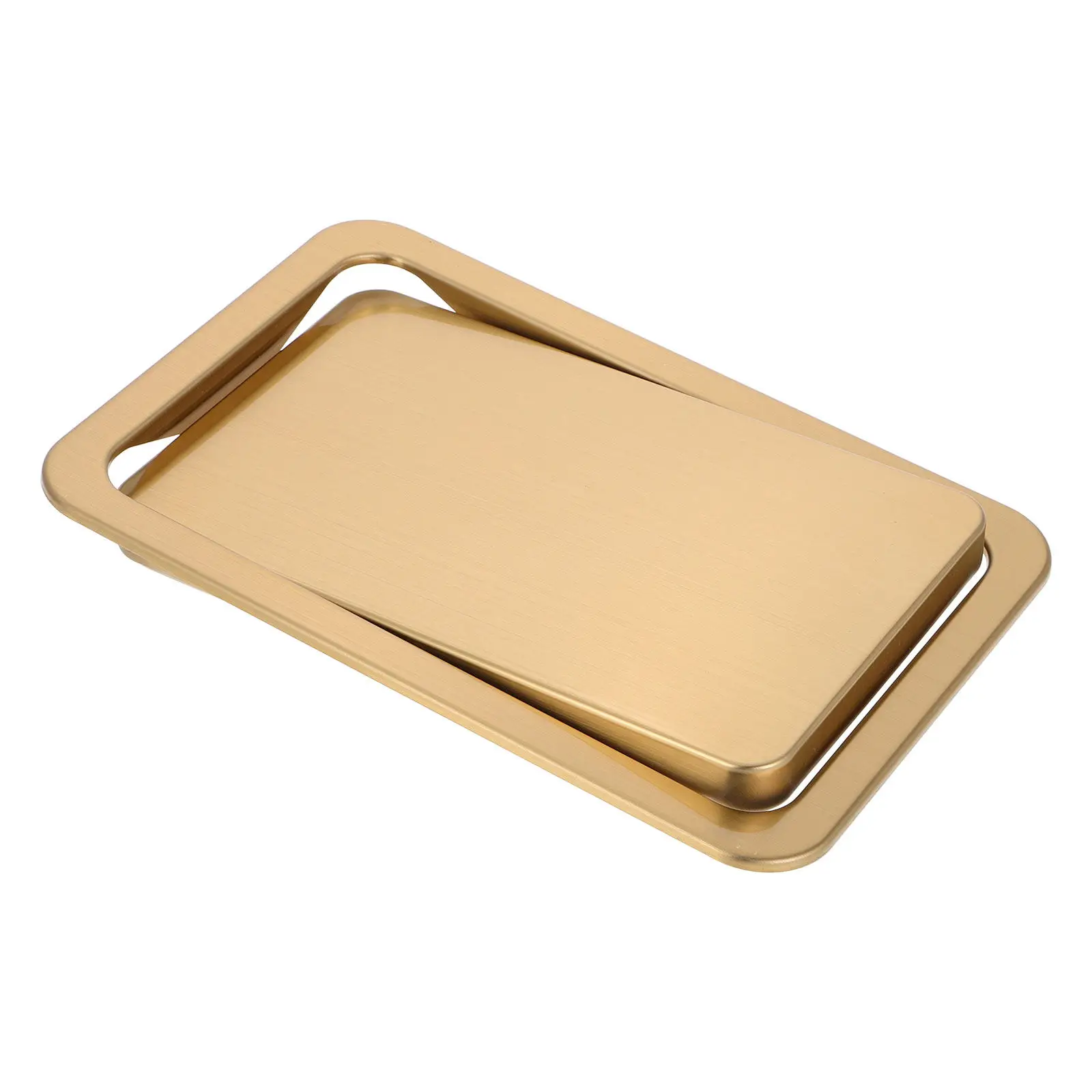 

Swing Flap Stainless Steel Trash Can Lid Embedded Countertop Cover Replacement Waste Container Lid for Kitchen Bathroom