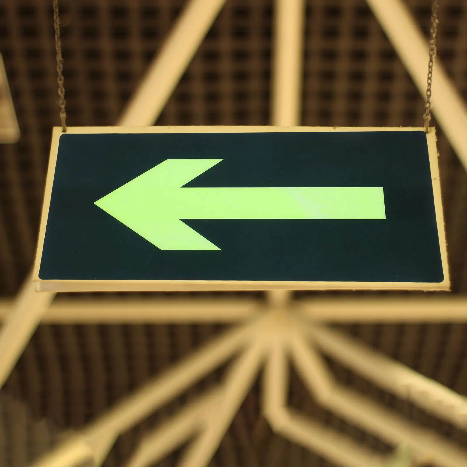 

8Pcs Glow in The Dark Exit Arrow Stickers Waterproof Self Adhesive Emergency Fire Evacuation Signs for Malls Supermarkets Public