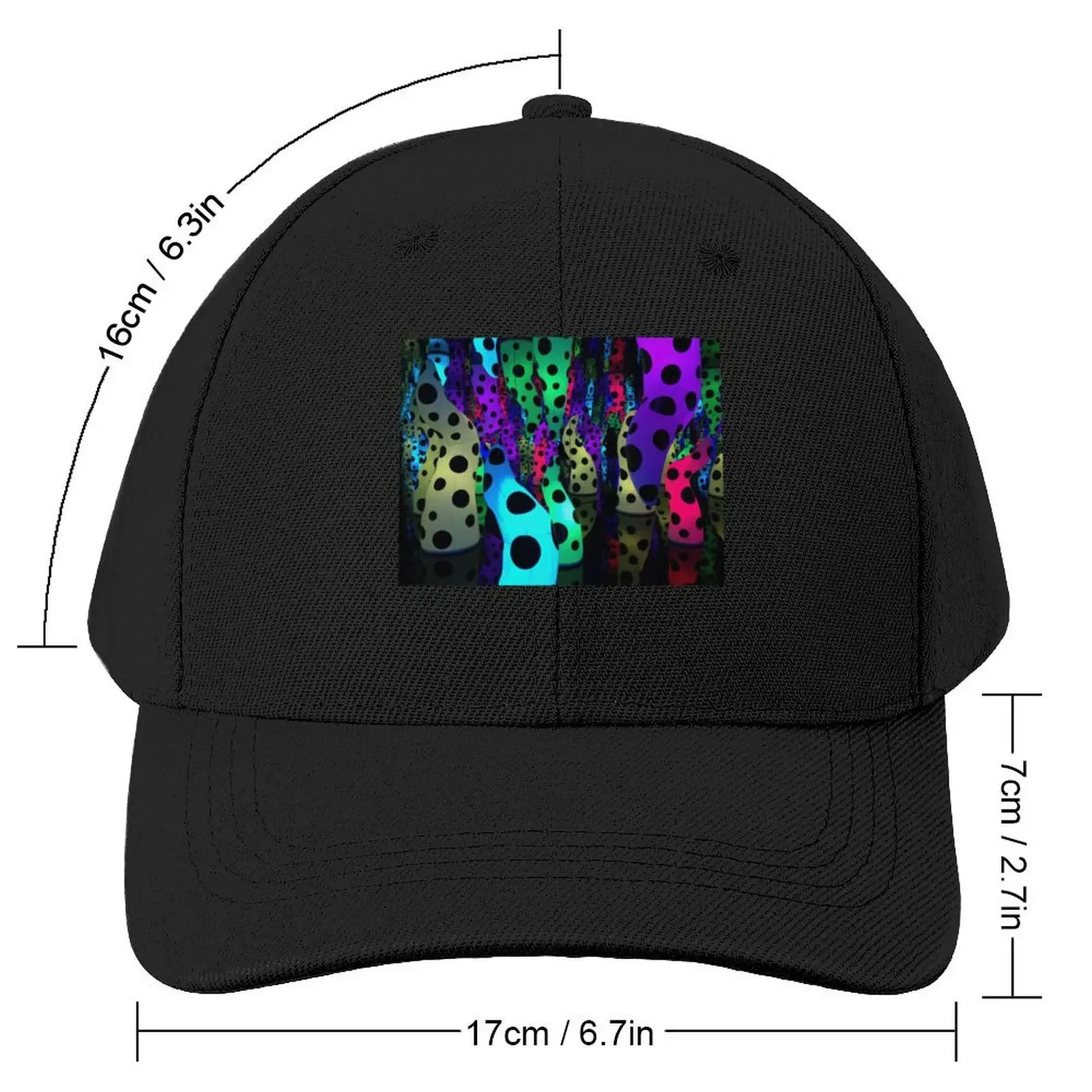 Yayoi Kusama - Colourful Light Baseball Cap cute Anime Hat Female Men's