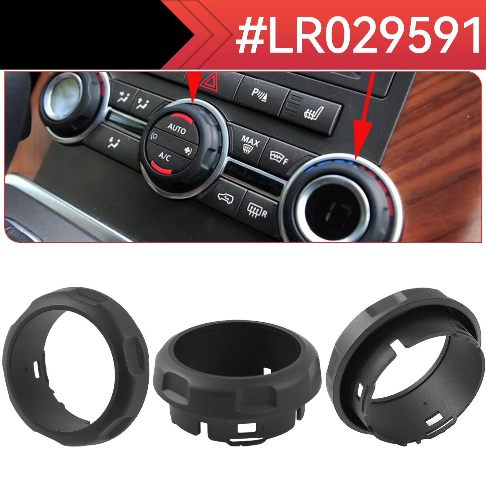 Lr lr 029591   Console do carro botão de controle ar condicionado apto para land rover range rover sport discovery 4 ac interruptor guarnição acessórios