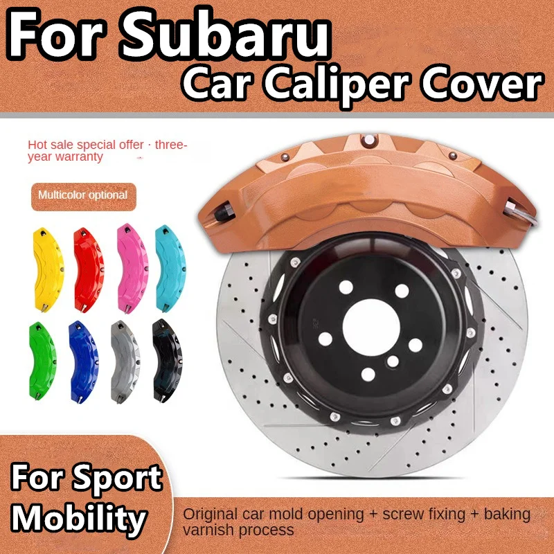 For Subaru Sport Mobility Brake Caliper Cover Aluminum Alloy Front Rear Wheel Modification Kit