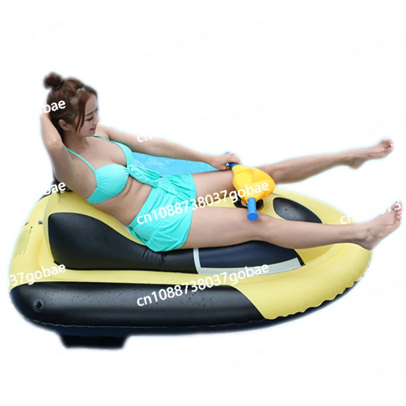 

New inflatable jet ski with electric propulsion floating row