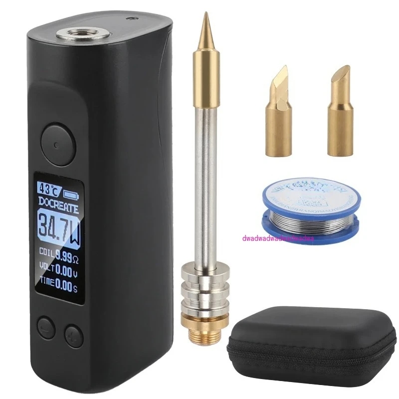 

Large screen LED wireless portable usb charging electric soldering iron 75W l welding repair 510 interface constant temperature