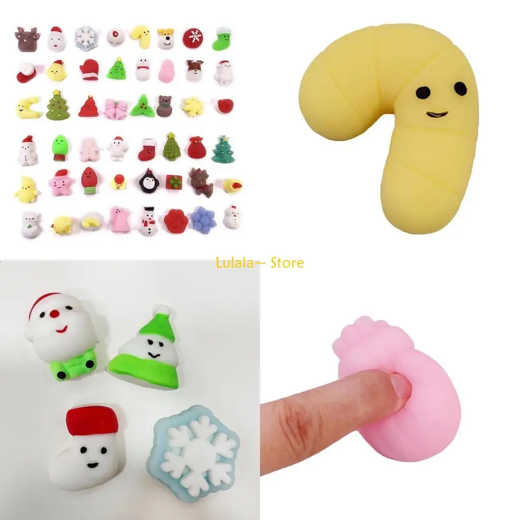 

Y4QA Ball Squeeze Figurine Ball Vent Toy Bulk 48Pcs for ADD Therapy Decompress