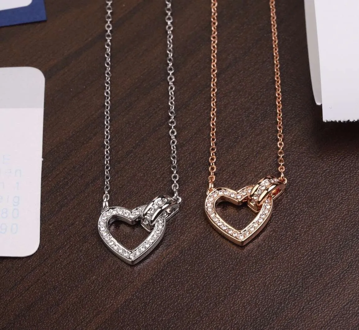 

Original design 925 sterling silver heart-shaped pendant - Charming women's necklace - Free shipping for banquet gifts