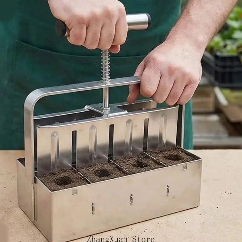 Bodenformwerkzeug aus Metall mit ergonomischem für einfache Gartenarbeit und Kultivierung Innen- und Außenbereich 3XUF – Detail 4