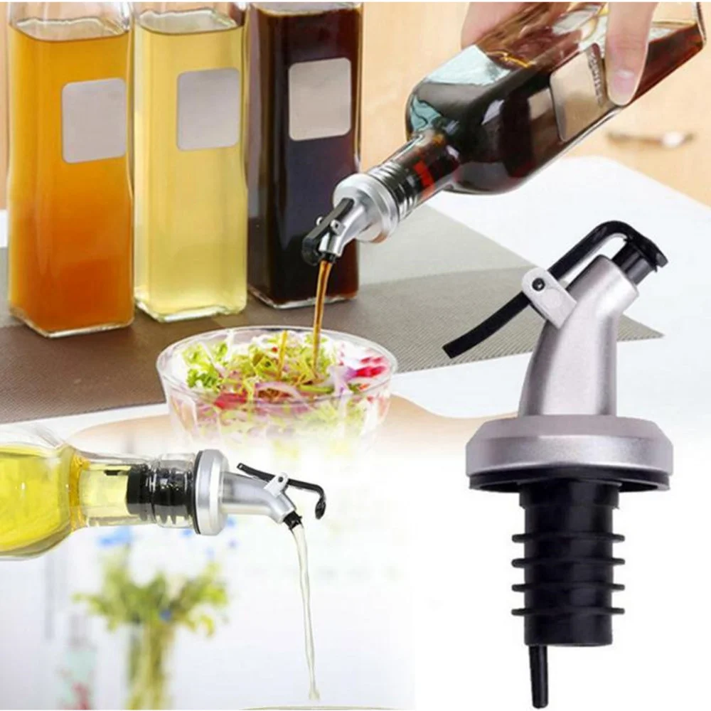 Olive Oil Sprayer Vinegar Bottles Can ABS Lock Plug Leak-proof Food Grade Plastic Nozzle Sprayer Kitchen Accessories