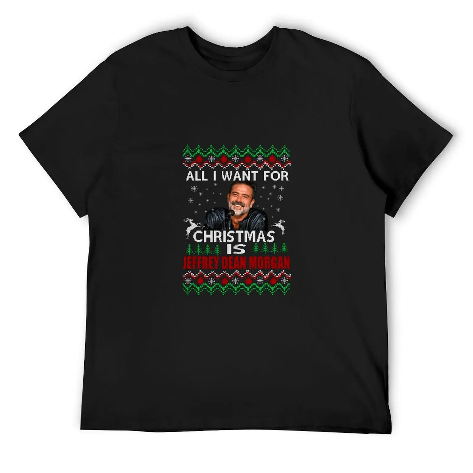 

All I Want for Christmas is Jeffrey Dean Morgan T-Shirt Blouse oversized Men's t-shirt