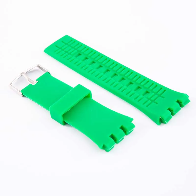 24mm silicone watch band Student Compatible for Swatch touch surb100 surw100 Sports waterproof belt buckle accessory