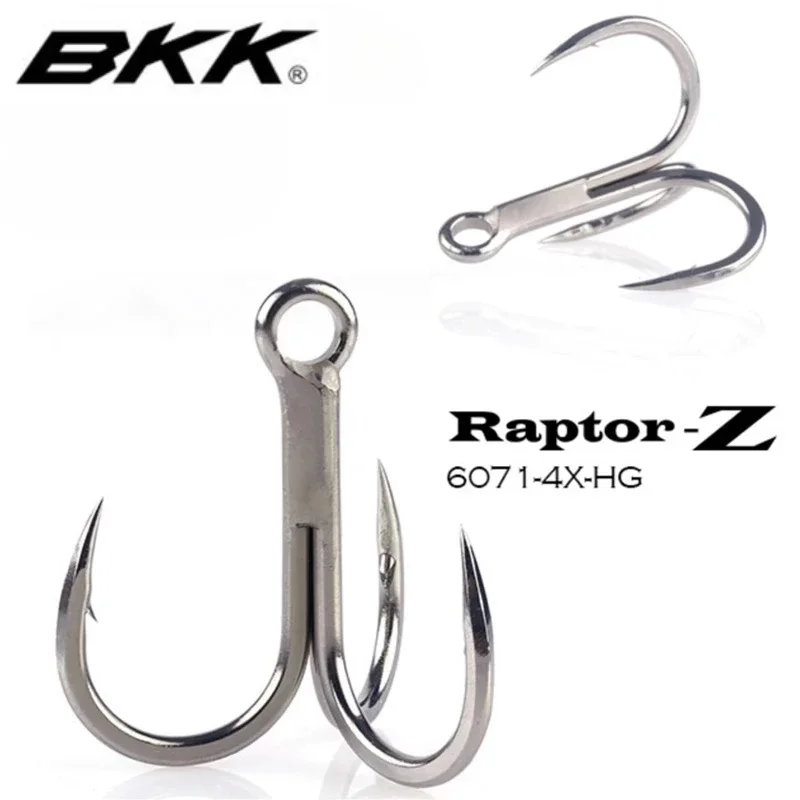 BKIKI 6071-4X-HG 3Hooks Raptor-Z 4x Enhanced Anti-rust Anchor Trident Sea Fishing Luya Hook