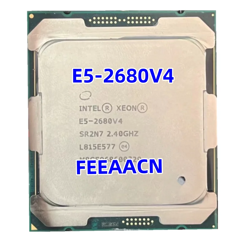 Процессор Intel XEON E5 2680 V4, б/у, 14 ядер, 2,40 ГГц, 35 Мб, L3 Cache, 120 Вт, SR2N7 LGA 2011-3, поддержка материнской платы X99