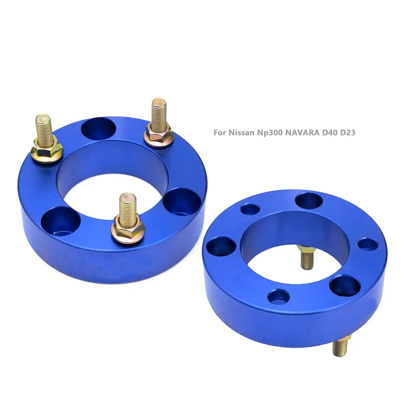 1 زوج الألومنيوم 32 مللي متر الجبهة تبختر فاصل تعليق رفع الفواصل عدة لنيسان Np300 نافارا D40 D23 EPFL08NS40 أجزاء