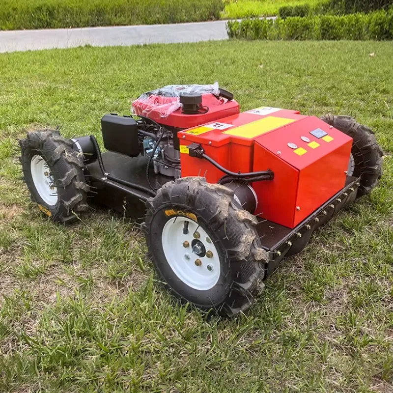 Wheeled Lawn Mower Remote Control Operation Mowing Width 550mm China Lawn Mower Manufacturers