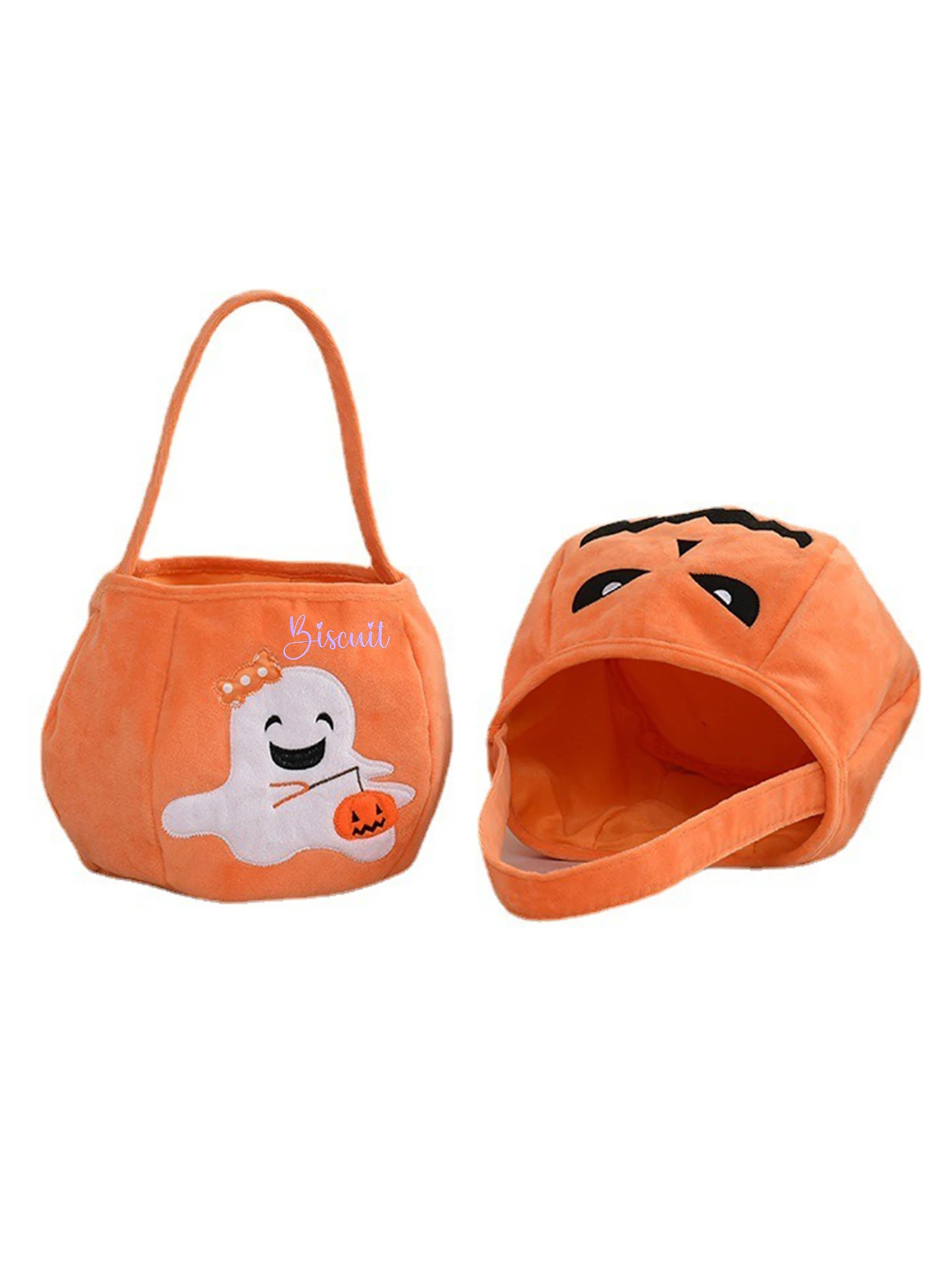 Bolsa de Halloween personalizada, bordado gráfico, mensaje privado, servicio al cliente, DIY