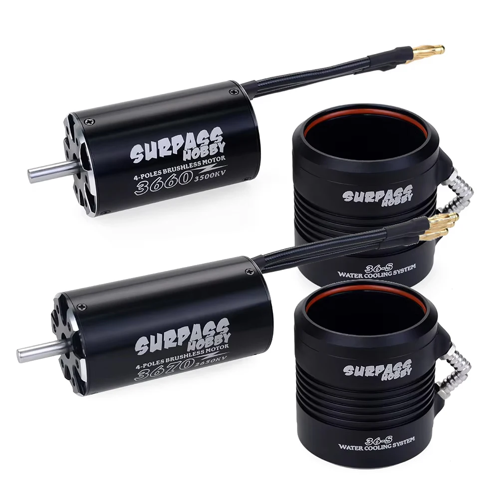 Surpass Hobby-Chaqueta de refrigeración por agua para barco teledirigido, Motor sin escobillas, BS 40A 50A 60A 80A 100A V2 2-6S ESC 2948 2958 2968 3660 3670