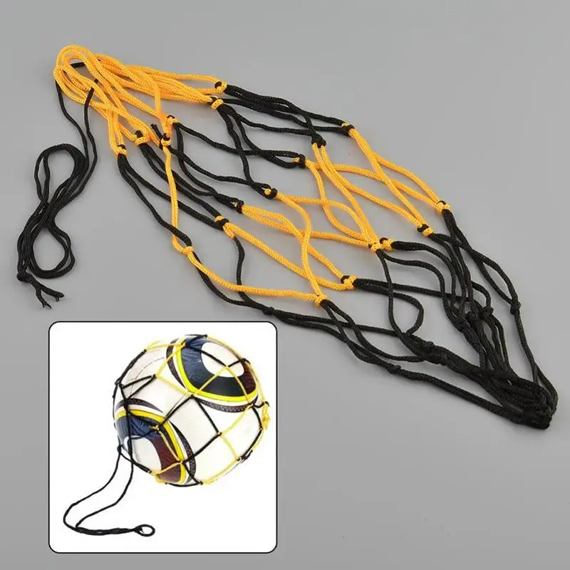 Nylon Mesh Net Bag For One Ball Drawstring Closure Washable Volleyball Basketball Football Soccer Storage Carrying Bag