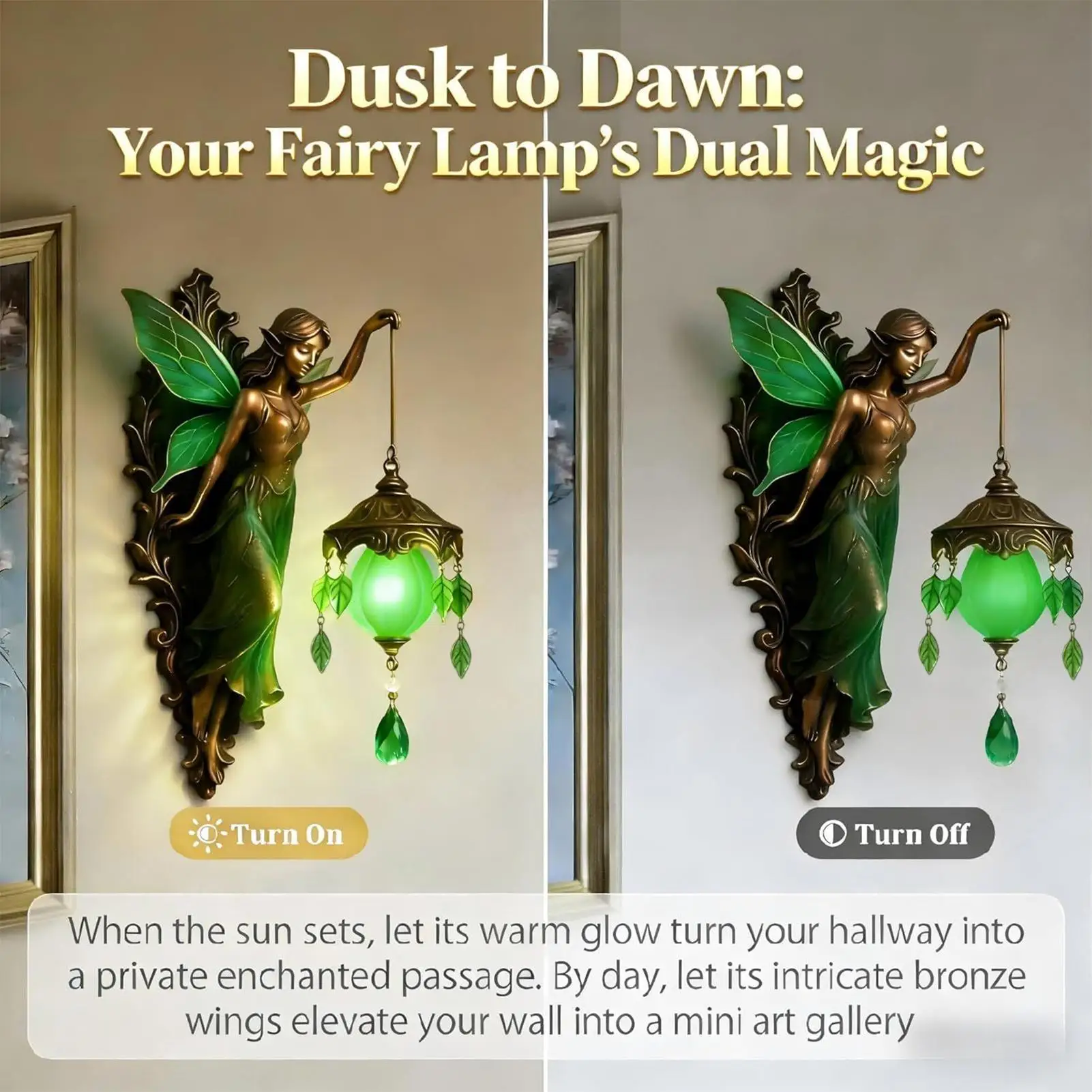 Lampe d'ambiance murale vintage à ailes de fée, veilleuse décorative pour la maison, le dortoir universitaire, la ferme, la chambre, le salon, le bureau