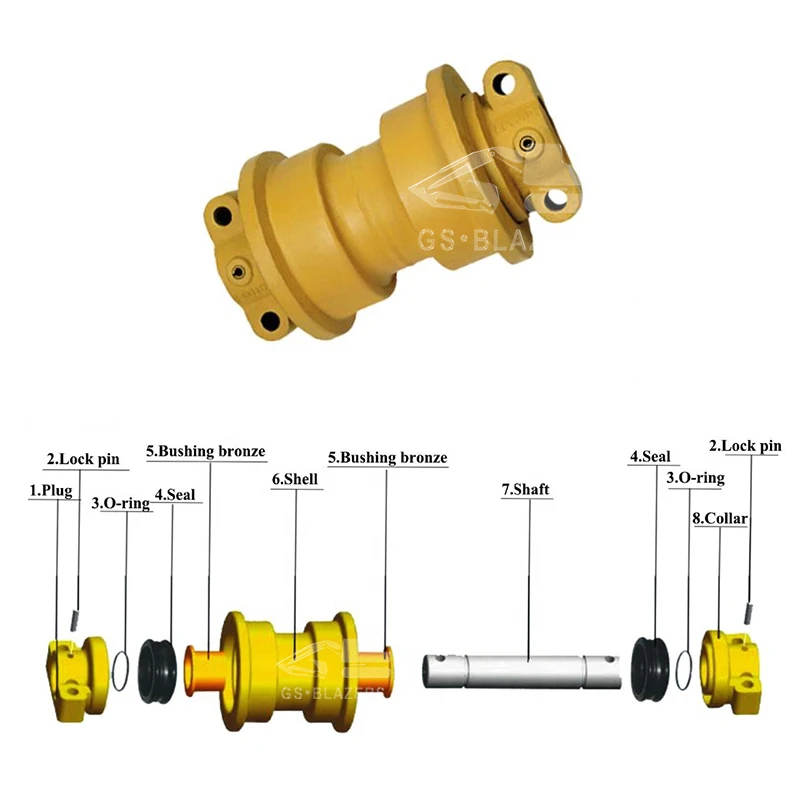 D20 BD2G Bulldozer Track Roller Bottom Roller Lower Roller For Undercarriage Spare Parts