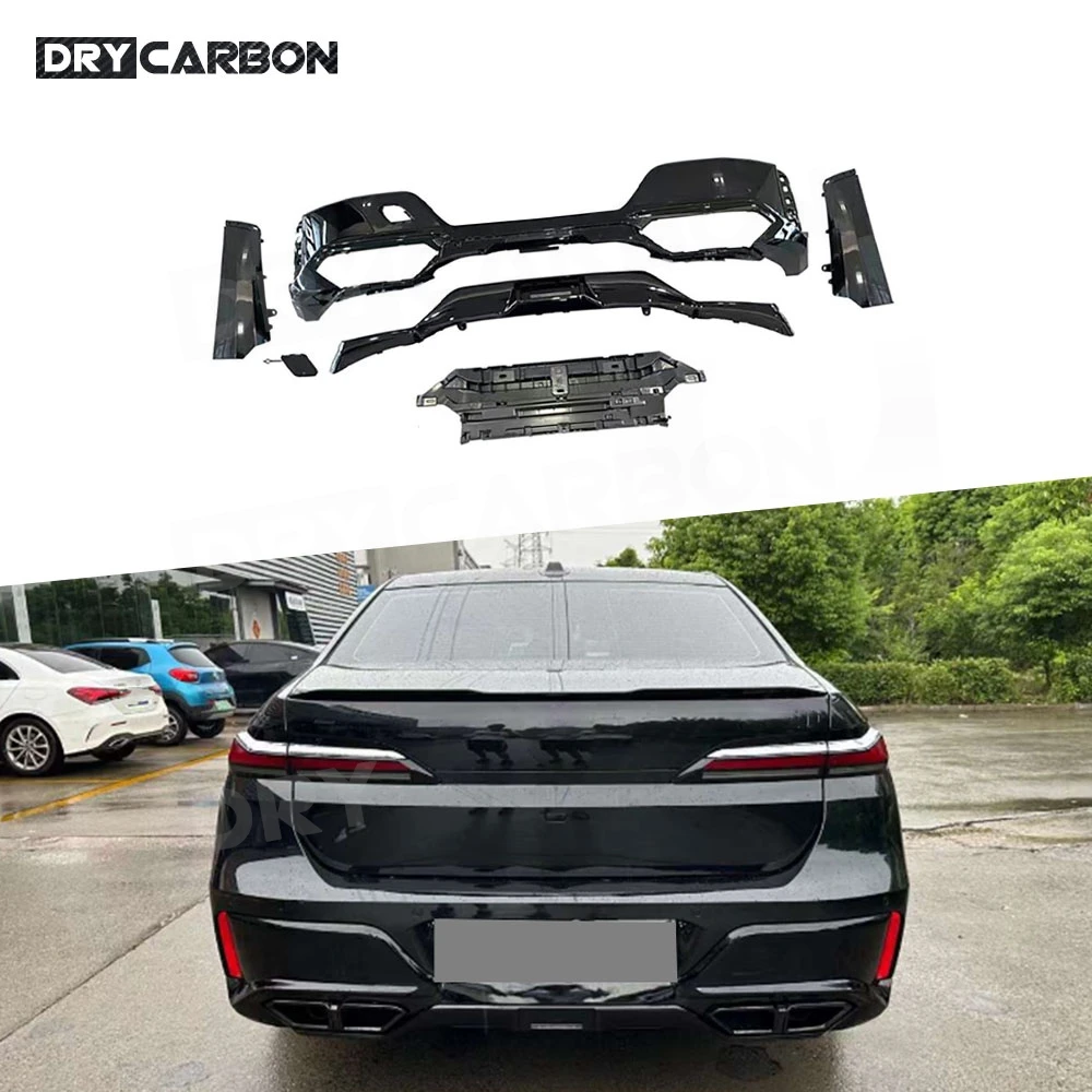 

Rear Bumper Lip Diffuser Spoiler Side Splitters Flaps for BMW 7 Series G70 Sport 2023+ Car Body Kits Accessories ABS