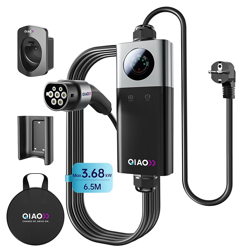 

EV Charger Cable Type 2 to 3 Pin Plug, Electric Car Charger 3.5kW, [6/8/10/13A/16A] Type 2 Charging Cable 3 Pin EV Charger IP65