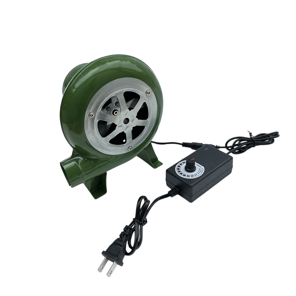 12V Portable Blower for Outdoor Cooking and Workshop Use with Adjustable Airflow 30W to 80W AC100 240V Compatible