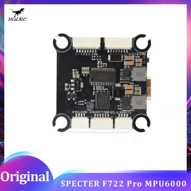 

HGLRC SPECTER F722 Pro MPU6000 Gyro F7 Flight Controller with 5V 10V BEC Support DJI O3 Digital HD / Analog VTX for RC FPV Drone