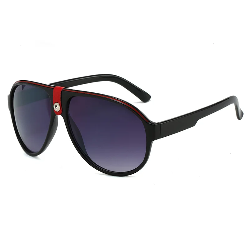 Large curved retro style fashionable glasses, very durable, ABS lenses, suitable for casual wear, daily fashion glasses