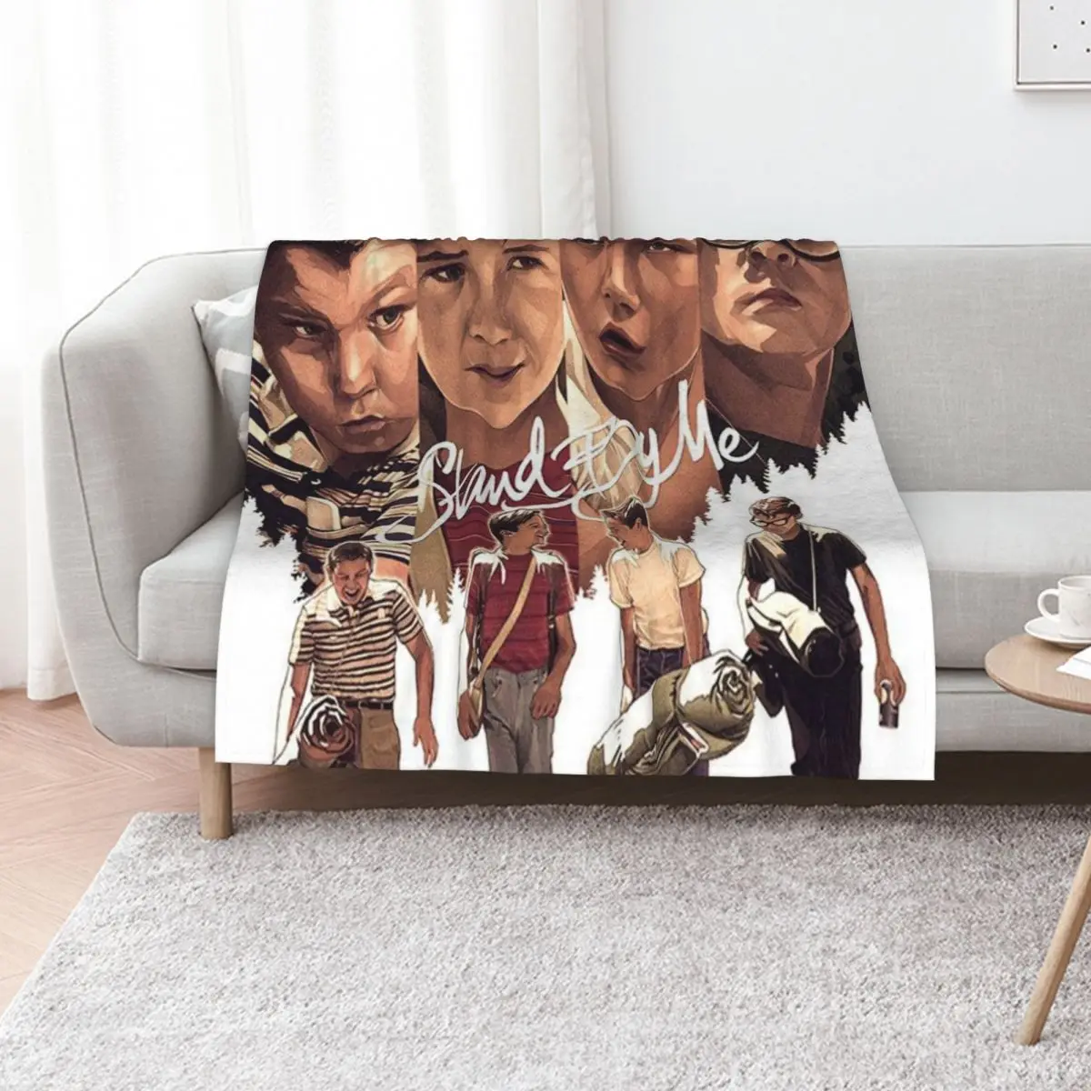 Stand by Me movie poster Throw Blanket Soft Big Tourist Furrys decorative anime blankets ands Blankets