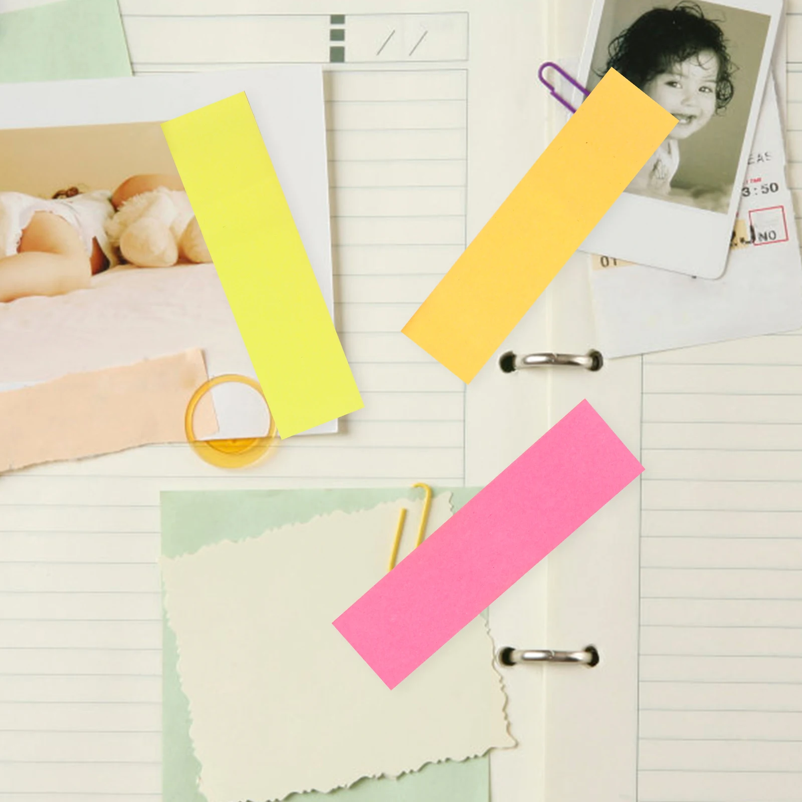 

Full Adhesive Memo Stickers Large Size Note Pad Portable Tape Dispenser Home Office Supplies Self Adhesive Sheets