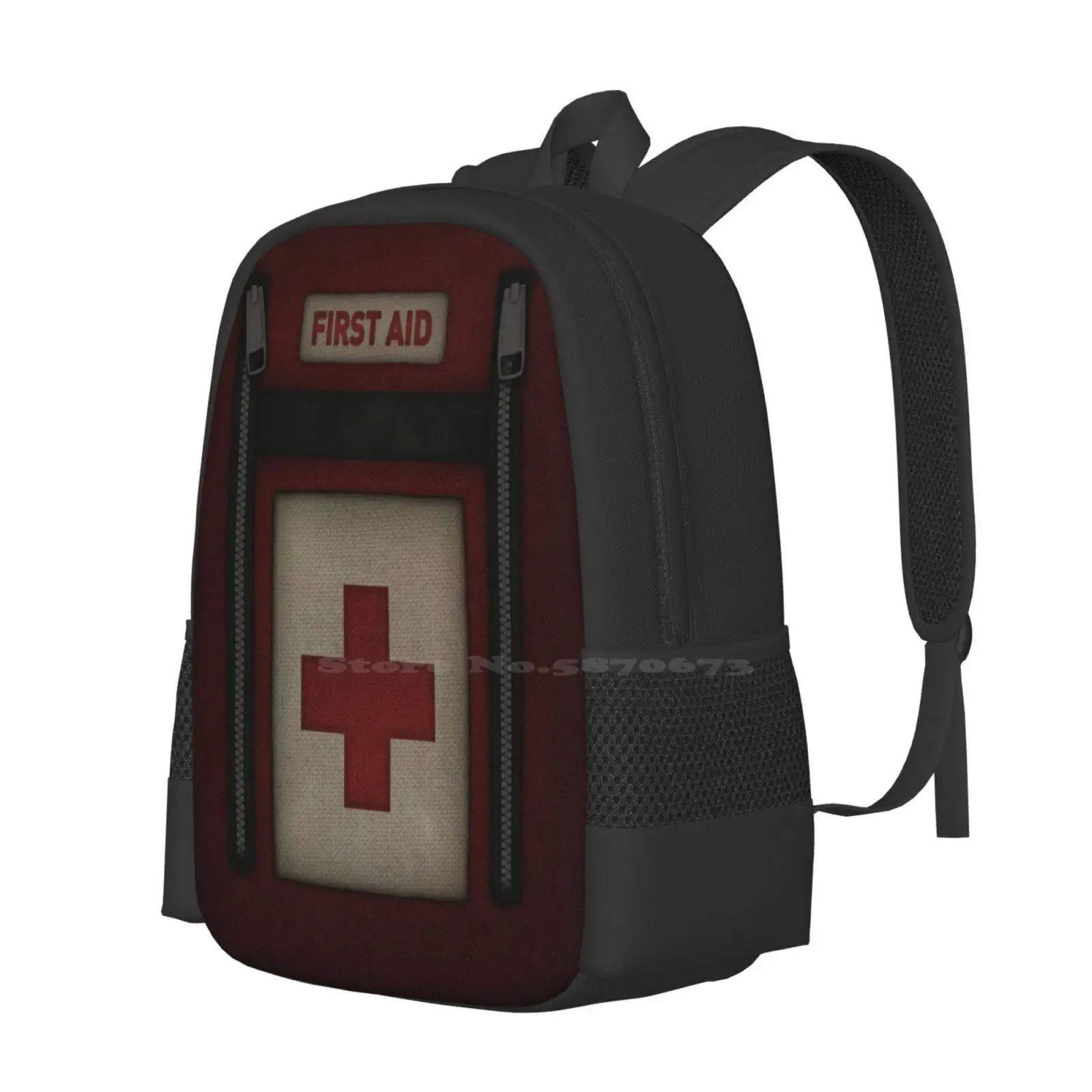 First Aid Kit New Arrivals Unisex Bags Student Bag Backpack Left Dead First Aid Kit Cover Red Black White Gaben Valve Pills