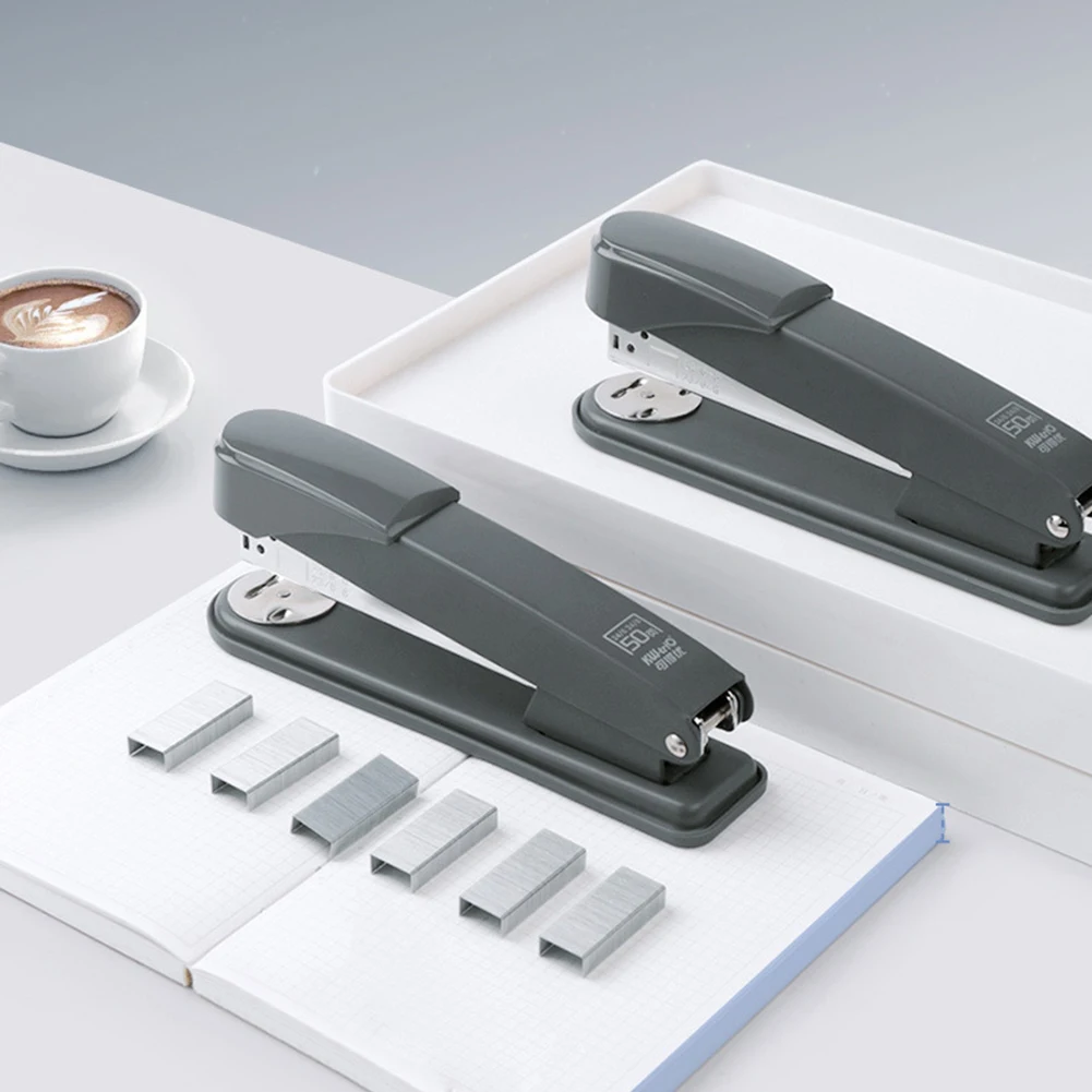 เครื่องเย็บกระดาษสําหรับ 50 หน้ากระดาษกระดาษขนาดกะทัดรัด Binding Device Force-Saving Heavy-Duty Stapler สําหรับสํานักงานโรงเรียนเครื่องเย็บกระดาษ