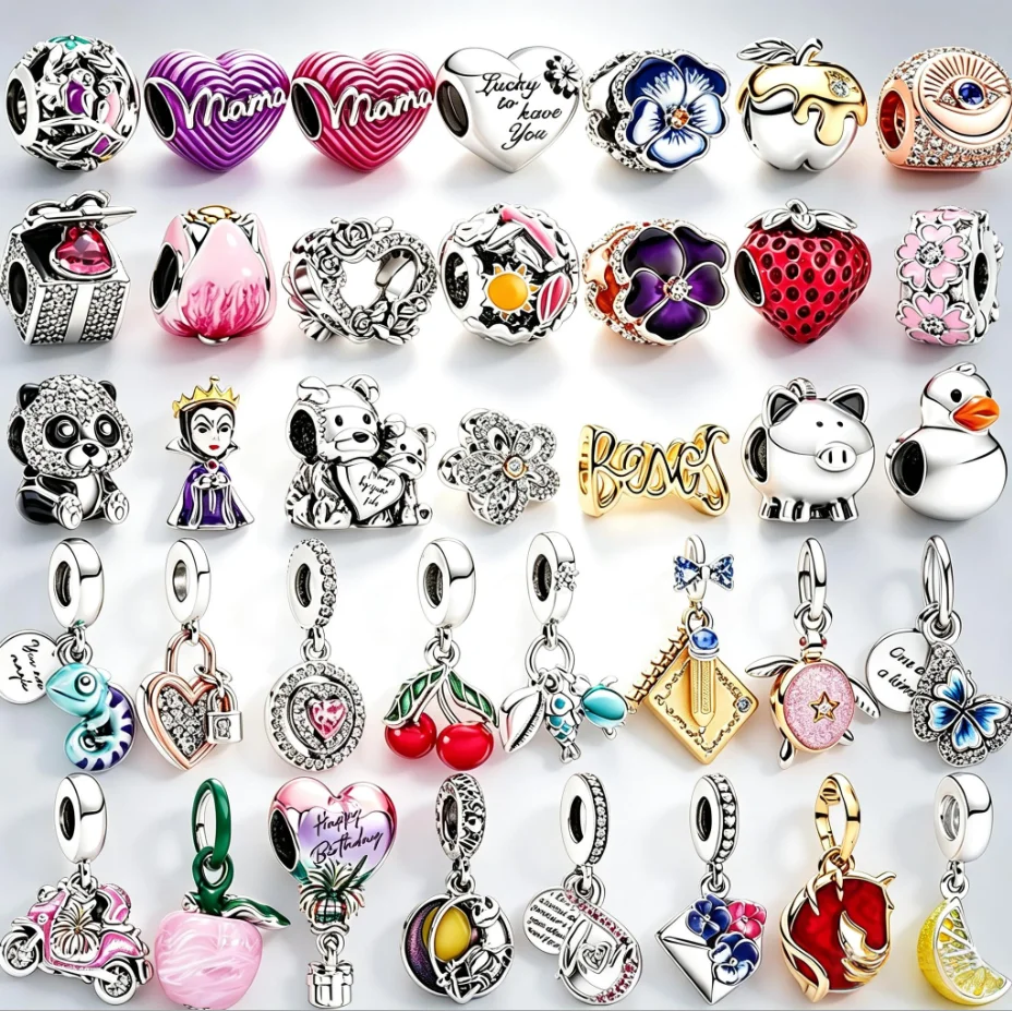 2026 hot selling 925 silver personalized fashion DIY bead pendant, bracelet necklace personalized customization.
