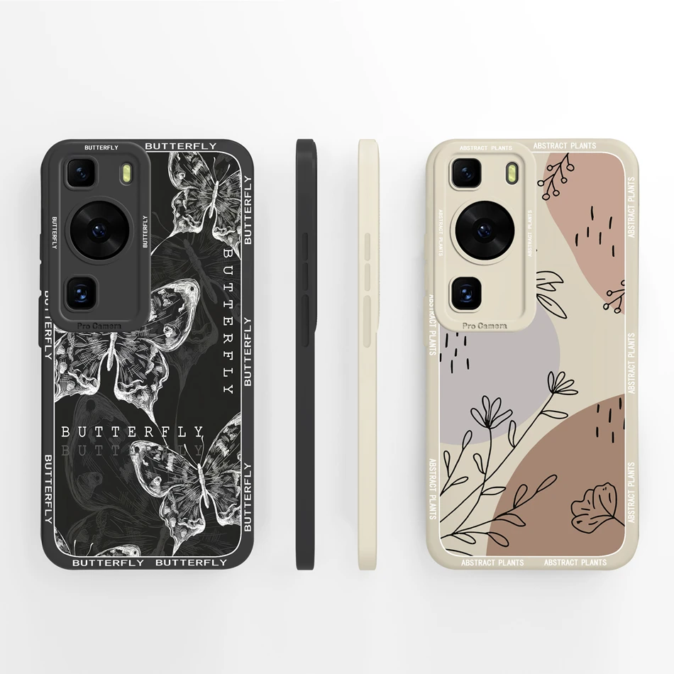Cute Panda Cover For Huawei P60 Pro Case High Quality Liquid Silicone Phone Cases For Huawei P 60 Camera Protection Soft Funda