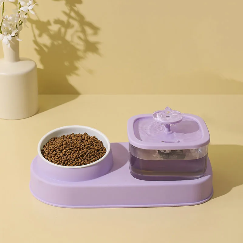 Dog Cat Automatic Feeder Bowl Large Capacity Dog Cat Feeding And Drinking Dog Water Dispenser Feeding Bowl Pet Supplies