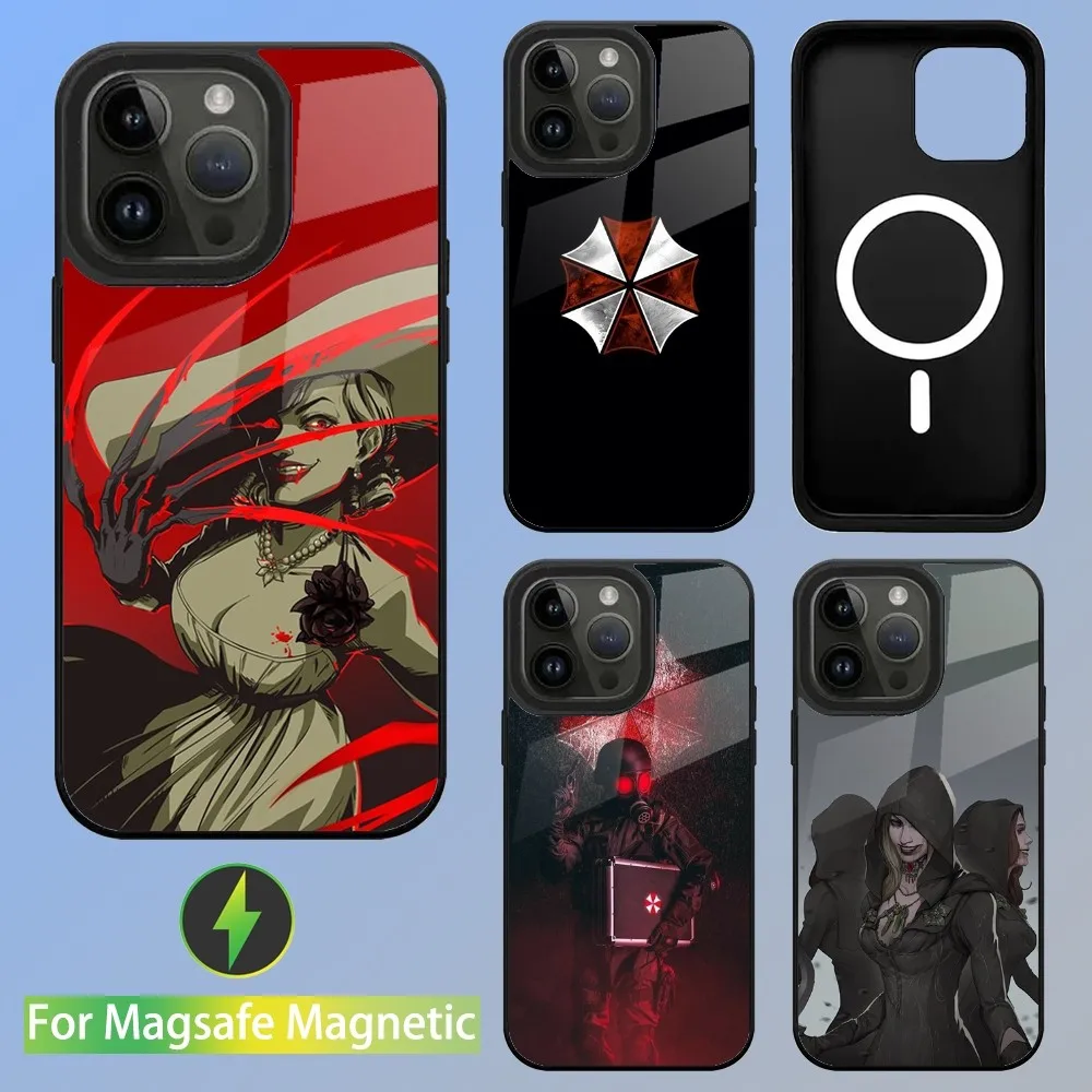 Game R-RESIDENT E-EVIL Phone Case For iPhone 15,14,13,12,11,Plus,Pro,Max Mini Magsafe Magnetic Wireless Charging