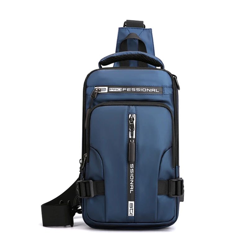 Men Multifunction Chest Shoulder Bag Waterproof Travel Backpack Messenger Pack For Male Crossbody Cross Body Sling Chest Bags